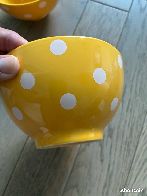 Lot vaisselle : saladier IKEA + 2 bols + assiette monoprix (image 6)