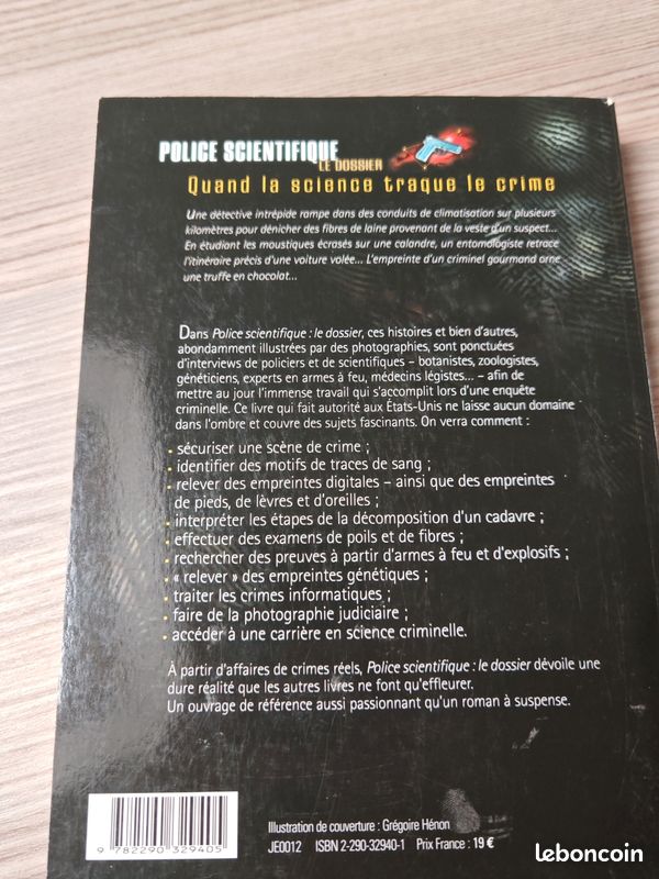 Livre Documentaire Police Scientifique (image 3)