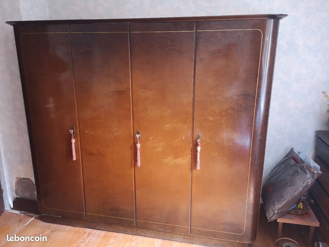 Ensemble chambre a coucher armoire, chevet (image 1)