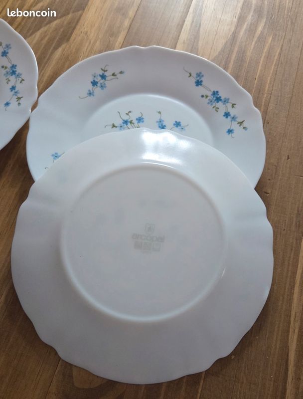 Lot2 De 6 Petites Assiettes Vintage Arcopal France D 19 Cm