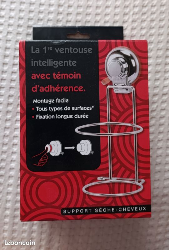 Support sèche cheveux sans perçage (image 1)