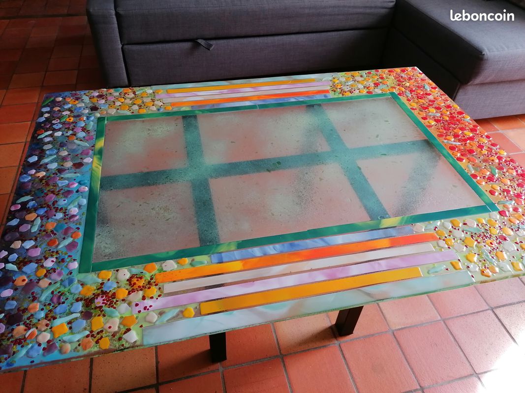 Vend table basse salon en verre de Murano (image 2)