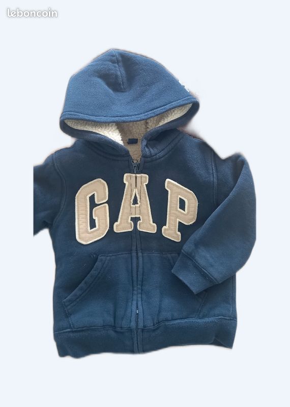 2 sweats molletonnés Gap / Ikks - 4 ans (image 1)