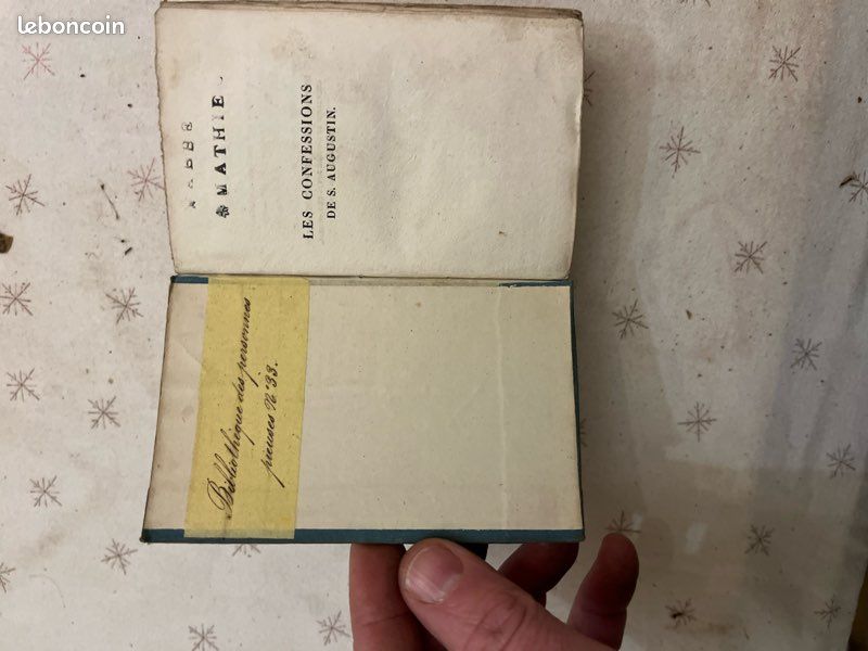 Livre ancien 1881 – Les Confessions de Saint Augustin – Petit format (image 2)