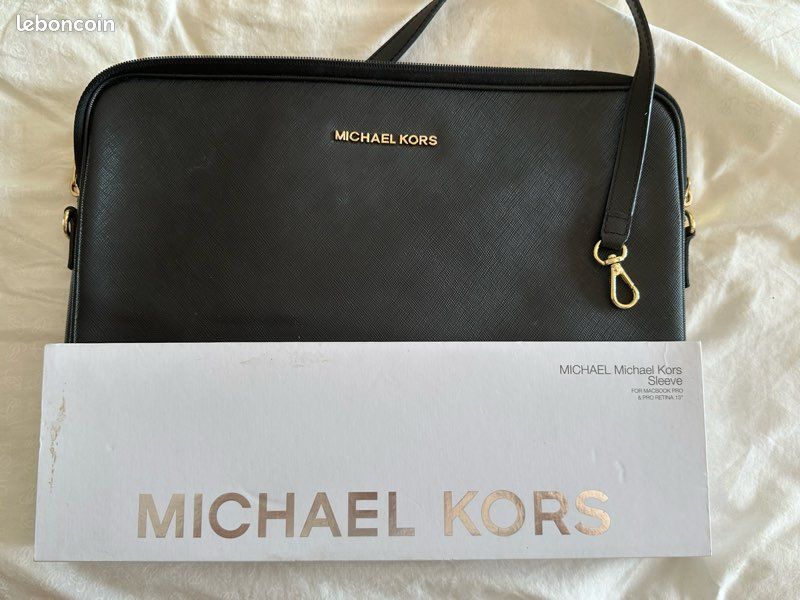 Laptop Sleeve Michael Kors Macbook Pro Bag Jet Set Logo Stripe 13