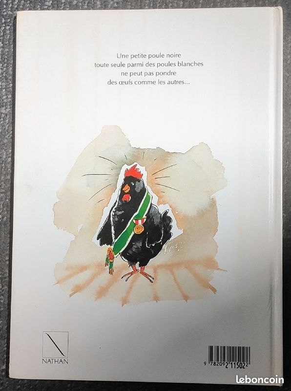 Livre " La petite poule noire " par M. SchloBmacher et I. Vider aux éditions NATHAN de 1990 (image 2)