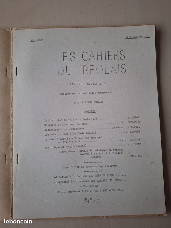 Les cahiers du réolais n°75, 76, 77 (image 3)