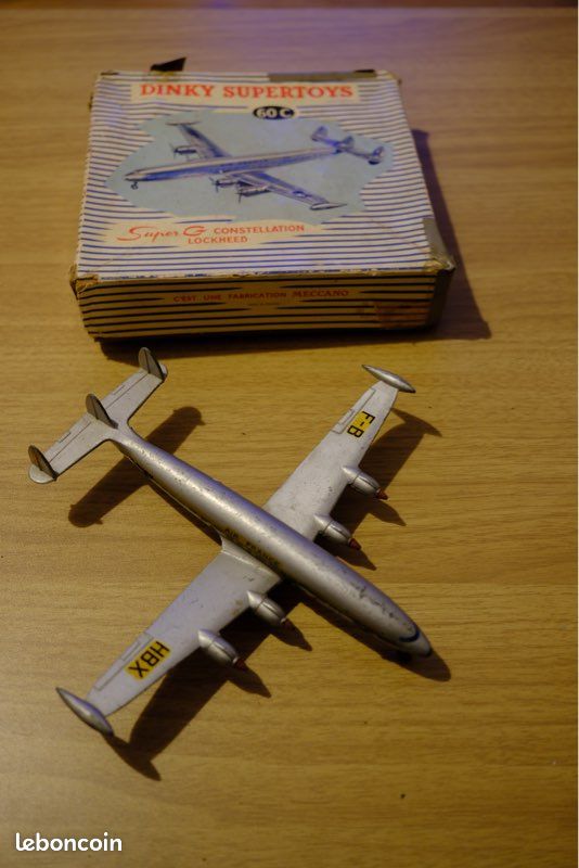 Dinky Toys Supertoys – Super G Constellation Lockheed N°60C – Boîte Et Avion