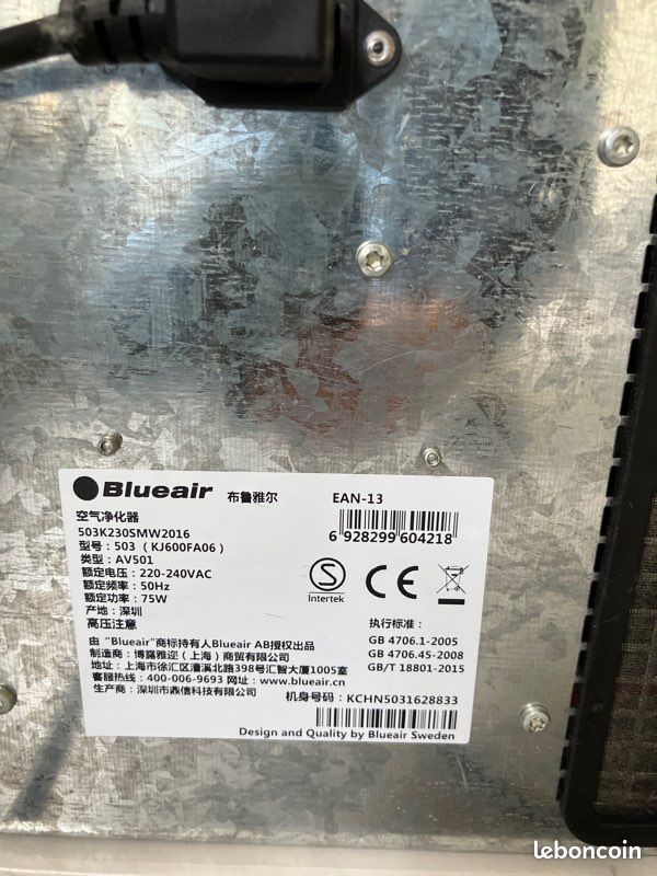 Purificateur d’air marque Blueair (image 5)