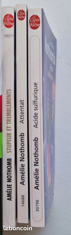 Lot de 3 livres de Amélie Nothomb - Etat neuf (image 8)