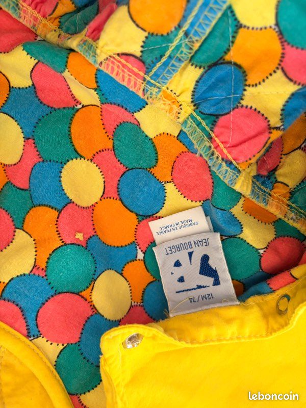 Combinaison Jean Bourget vintage 12M - pièce Rare (image 3)