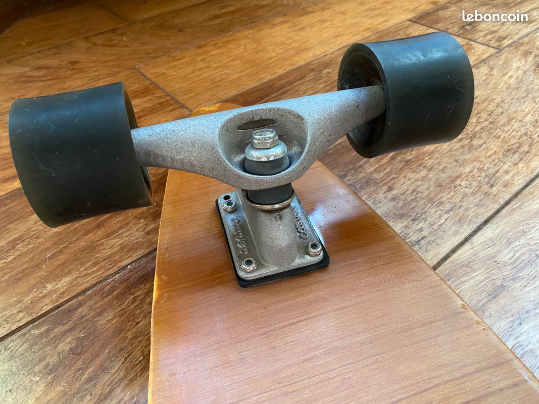 Longboard Surfskate Custom en bois - Ahimsa Surfboards x Carver (Excellent état) (image 3)