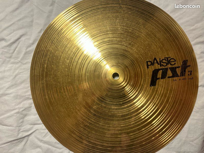 Lot De 2 Cymbales Crash/ride En Laiton Pour Batterie - Taille Moyenne, Finition Dorée - Pour Débutants Et Batteurs Confirmés
