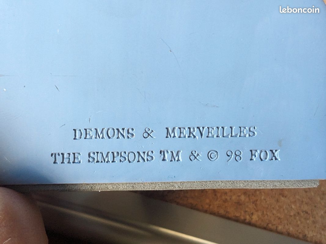 Figurine Simpsons Homer & Bart – Démons Et Merveilles, 1998 – Occasion Collection
