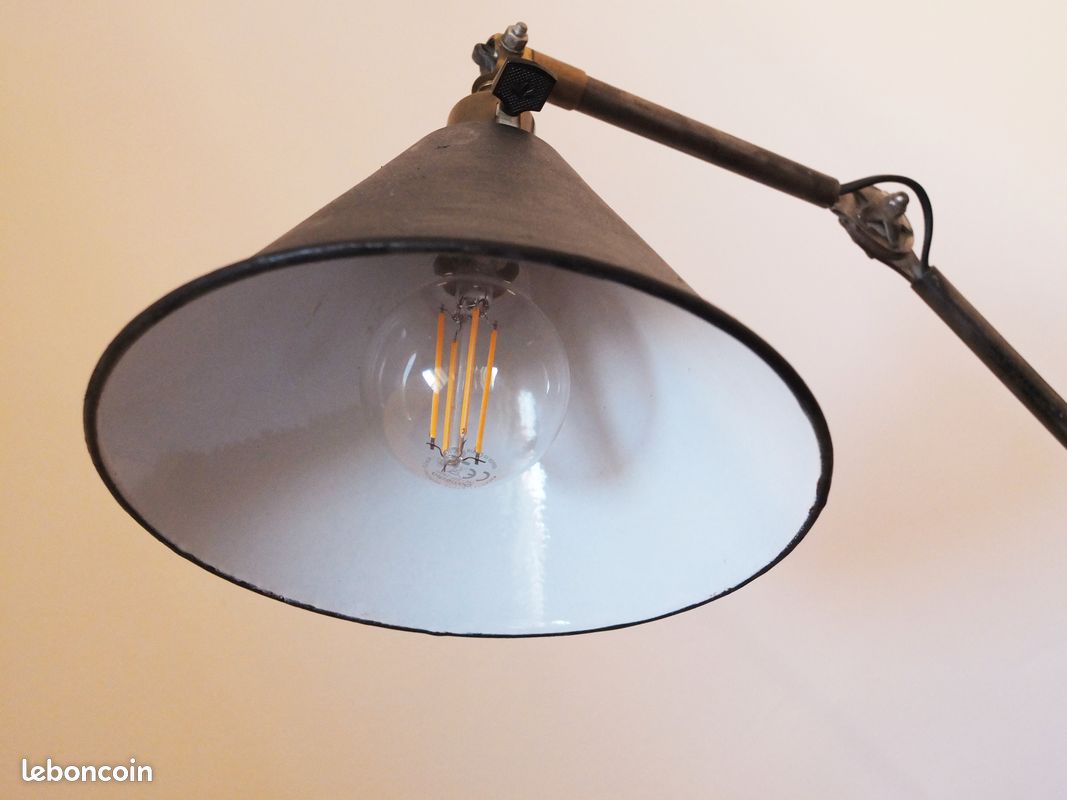 Superbe lampe articulée vintage type Mazda / Gras / Ravel (image 2)