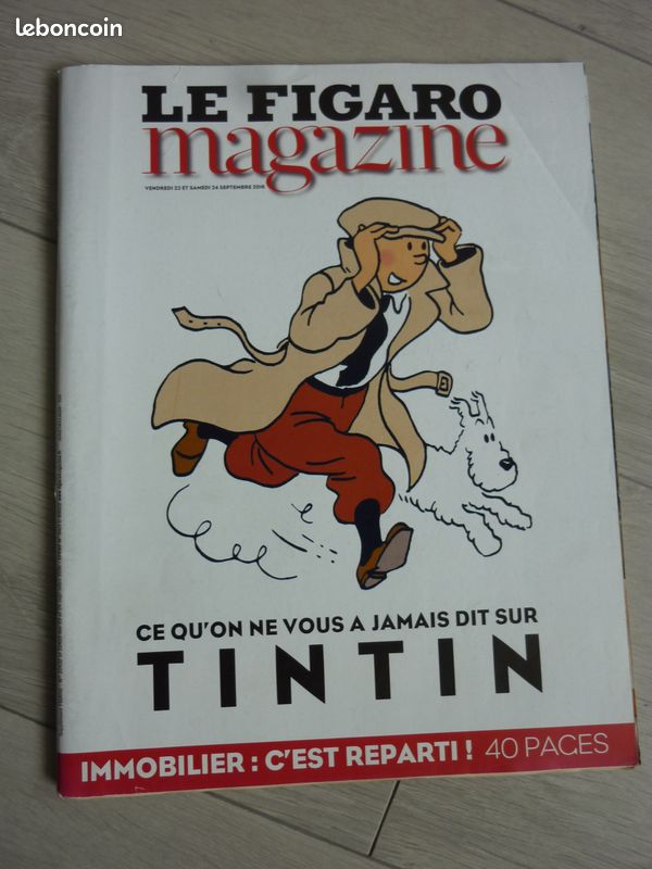 BD TINTIN rare Figaro Magazine , top (image 1)