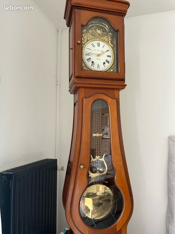 Horloge comtoise ancienne en bois Décoration