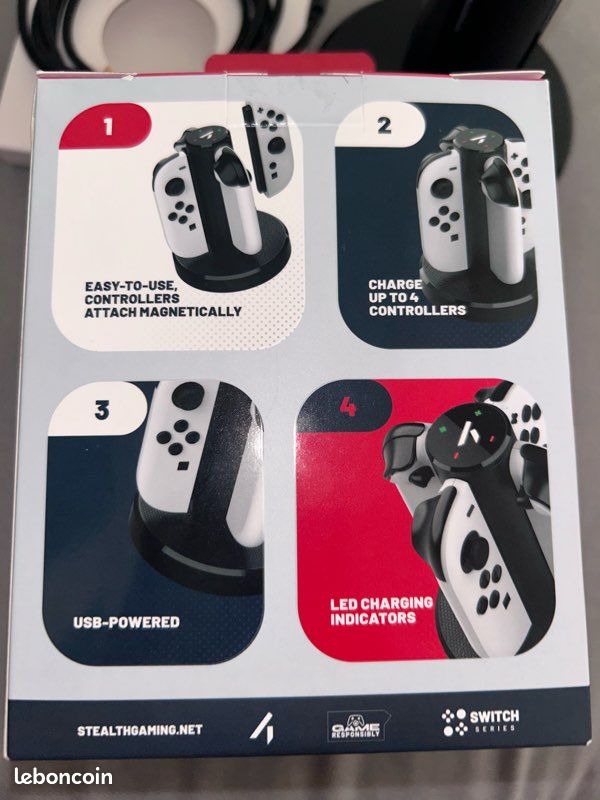 Chargeur pour 4 manette switch 2 (image 3)