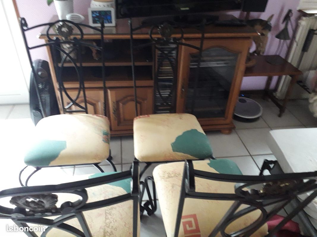 Chaises fer forgé (image 2)