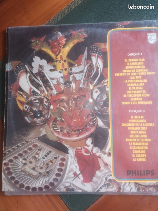 Vynile 33 tours chants Amérique du Sud (image 2)