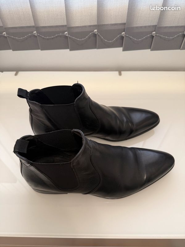Chaussures homme Minelli noire taille 42 (bottines) (image 2)