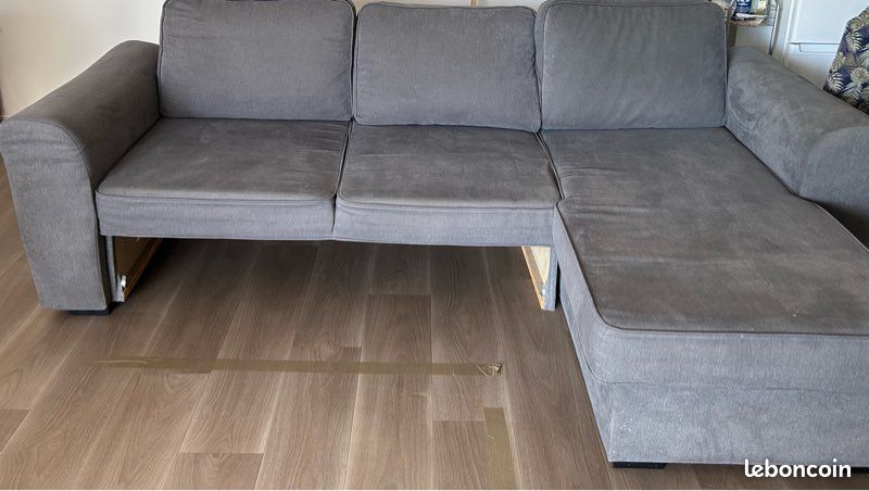 Canapé IKEA gris bon état (image 2)