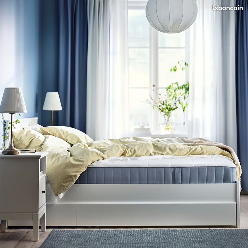 đïž Matelas IKEA VESTERĂY 2 places (140Ă200) + accessoires literie (image 2)