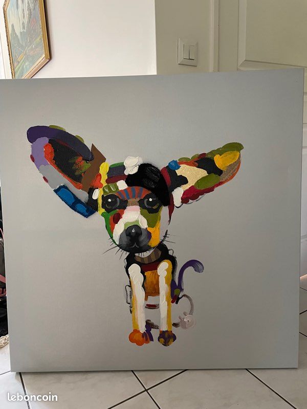Toile pop art chien chihuahua (image 2)