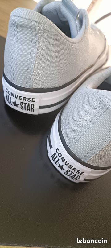 Converse all star basket argentée fille 34 neuve (image 15)