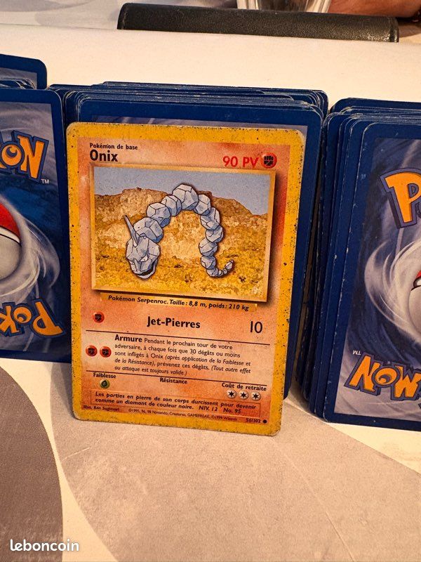 1999 onix pokemon card Vintage Original Pokmon Base Set 1999 Onix Trading Card!