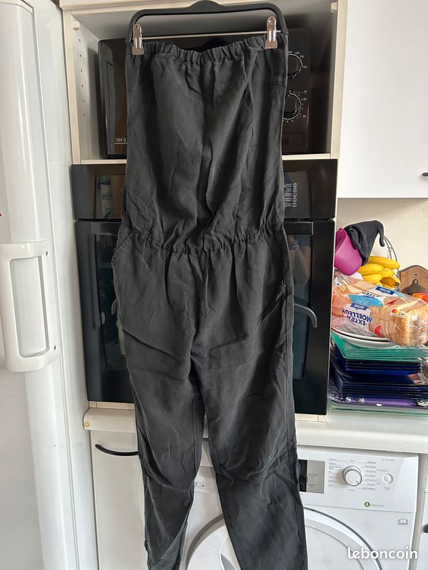 Combi bustier et pantalon noir stradivarius 36 (image 2)