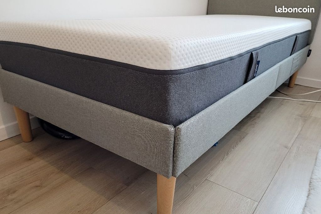 Lit Emma Select + tete de lit + matelas Emma Hybride (image 2)