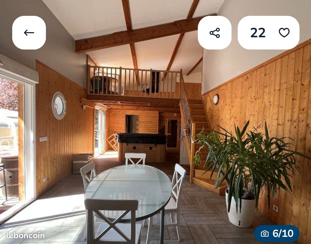Villa t5 135m plus un chalet 85m avec piscine couverte (image 2)