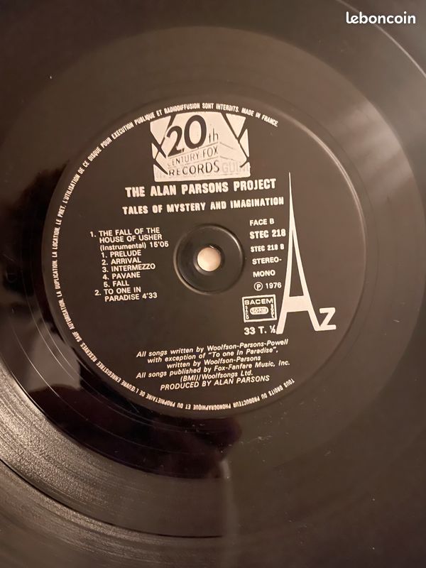 2 Vinyles 33 rpm : The Alan Parsons Project (image 9)