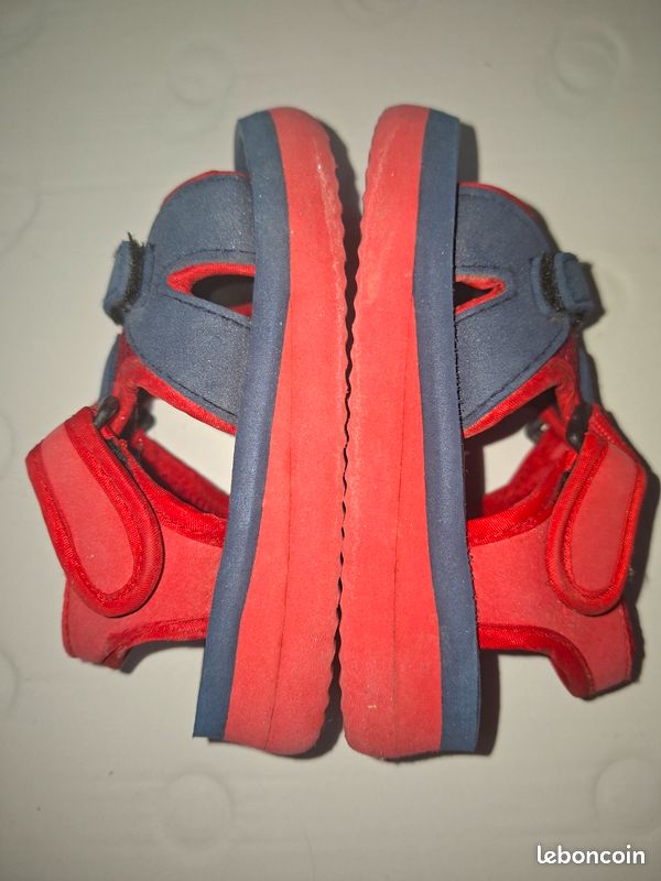 Sandales de sport confort - Bleu/Rouge - Taille 25 (image 3)
