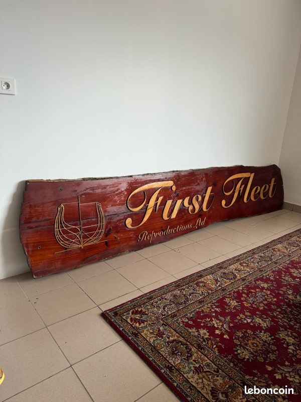 Enseigne Murale Bois Vintage "Maison Lac" - Style Rustique Fait Main Aux États-Unis