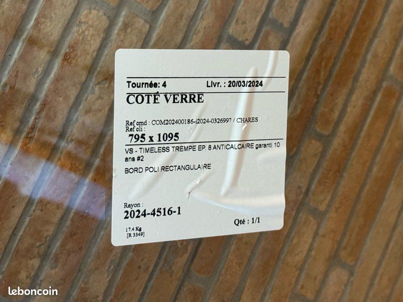 NEUF - Paroi de douche anti calcaire (image 2)
