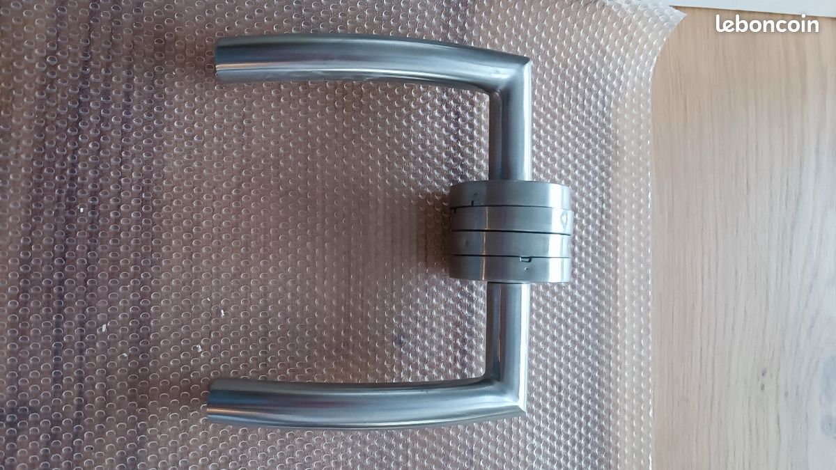 Poignée de porte inox brossé plein (image 10)