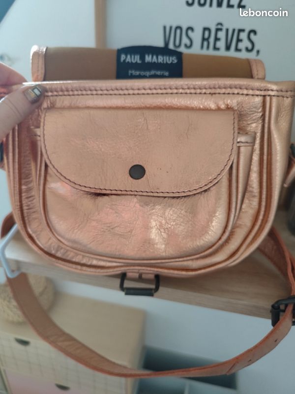 Rose Gold Sac Ã Main Ã©paule Sac Paul Marius Rosé Gold Neuf - Main Image