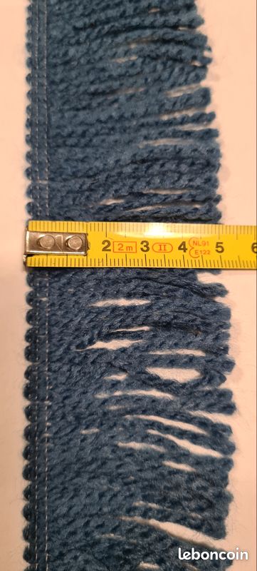 Galon à franges bleu foncé (image 1)