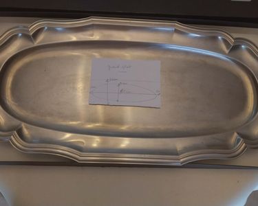 Lot 2 Plats de service ovales inox 18/10 brillant Jean Couzon belle