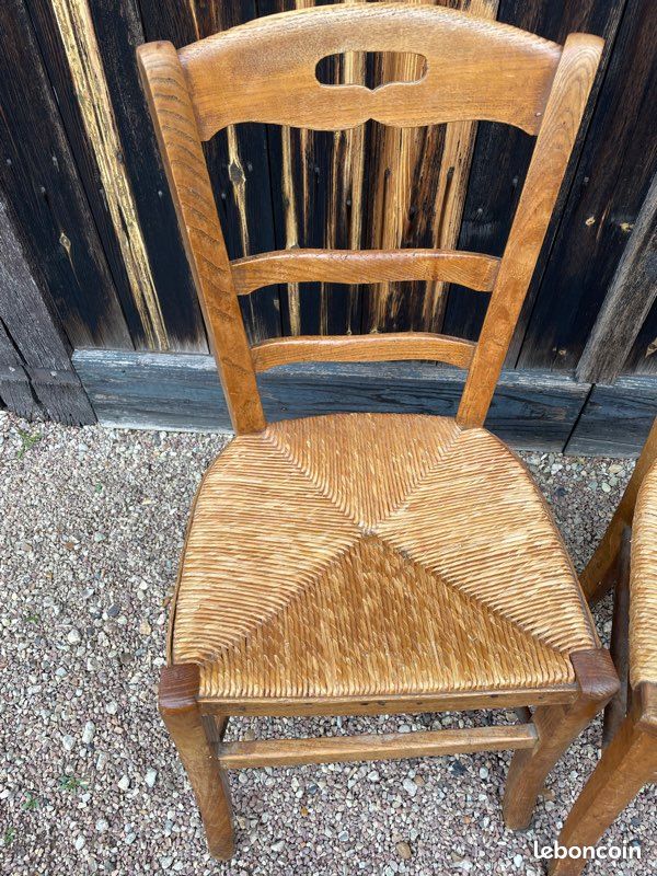 Lot de 6 chaises paillées (image 1)