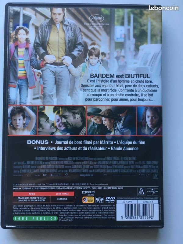 Dvd film Biutiful de Inarritu avec Javier Bardem (image 2)