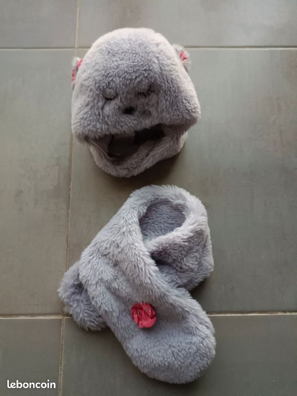 Ensemble bonnet chapka et écharpe bébé fille en 18-24 mois (image 15)