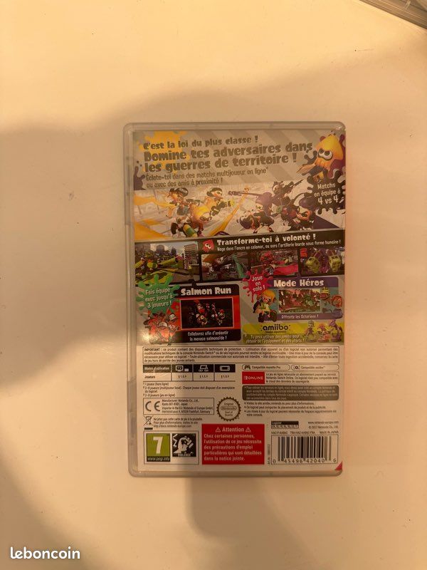 Jeu de switch splatoon 2 (image 3)