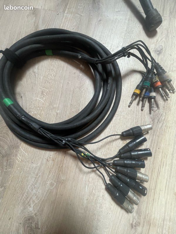 Multipaire INSERT 4 canaux – 6m – 8 Jack / 4 XLR M + 4 XLR F (image 2)