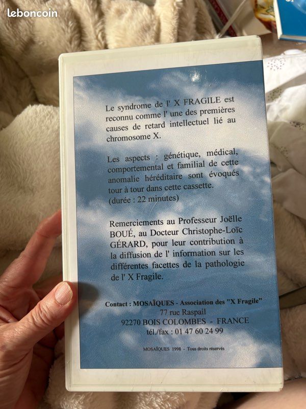 VHS : X Fragile. Philippe Fabre, Éric Guillotte. Mosaïque, 1998. NEUF (image 7)