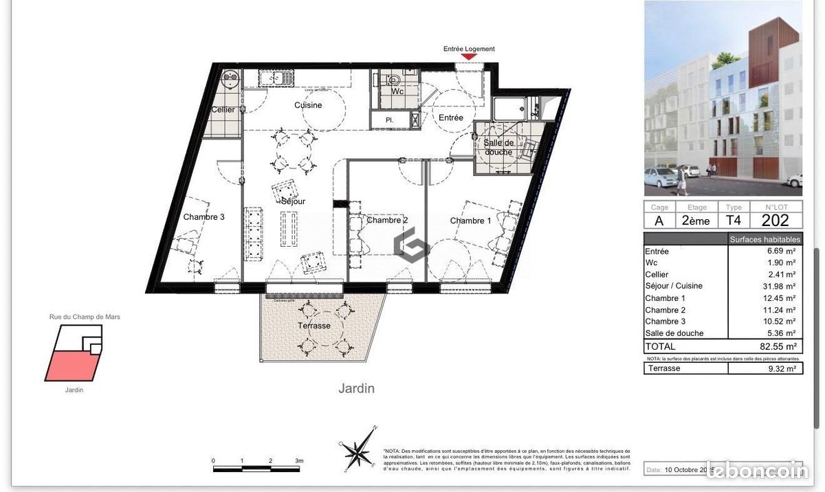Appartement 4 pièces 83 m² · à Reims · 83 m² · 505 818 €