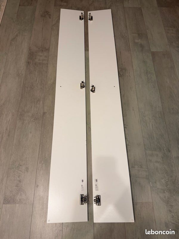 2 portes PAX IKEA Forsand 50x195 blanches (image 3)