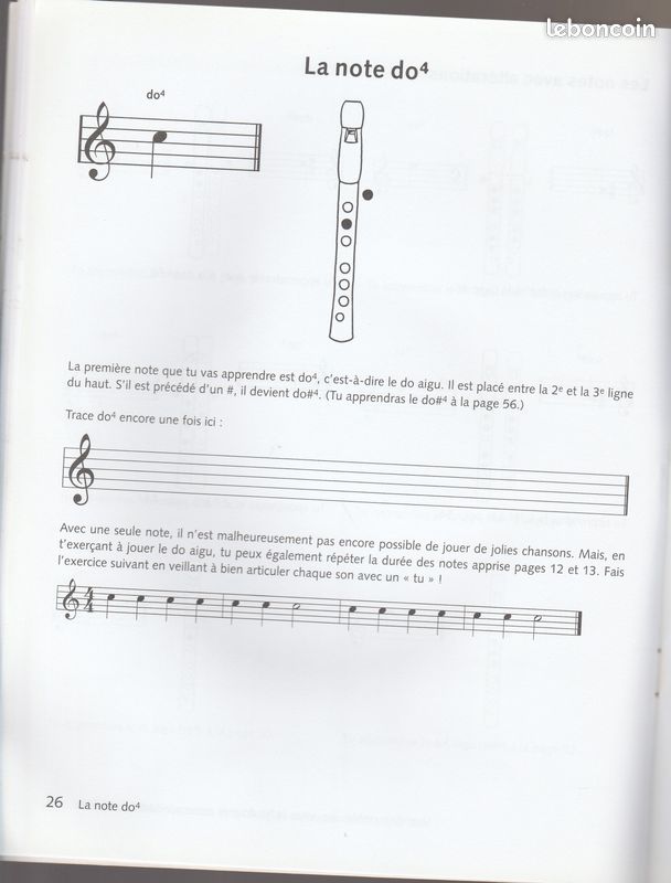Livre methode de flute a bec pour enfants avec cd 80 exercices et morceaux musicaux (image 3)